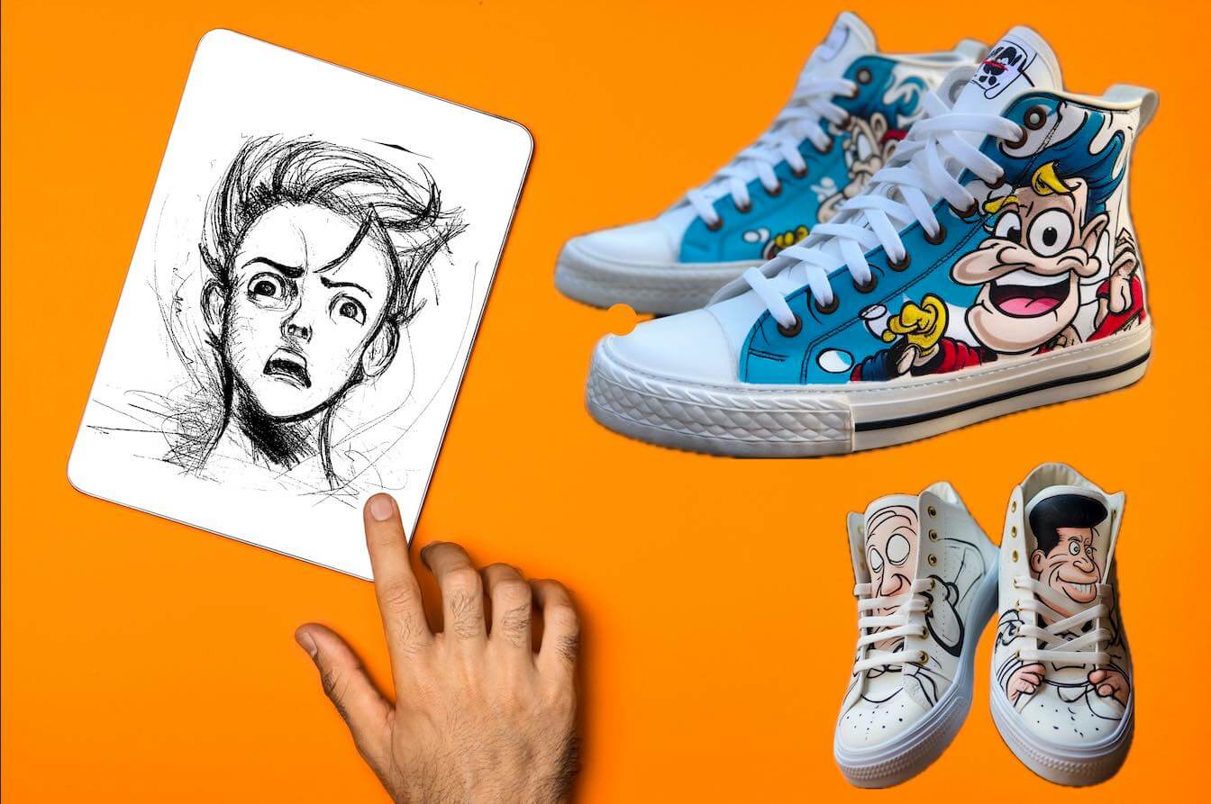 Cours de dessin sur objets — sneakers et t-shirts personnalisés à La Rochelle